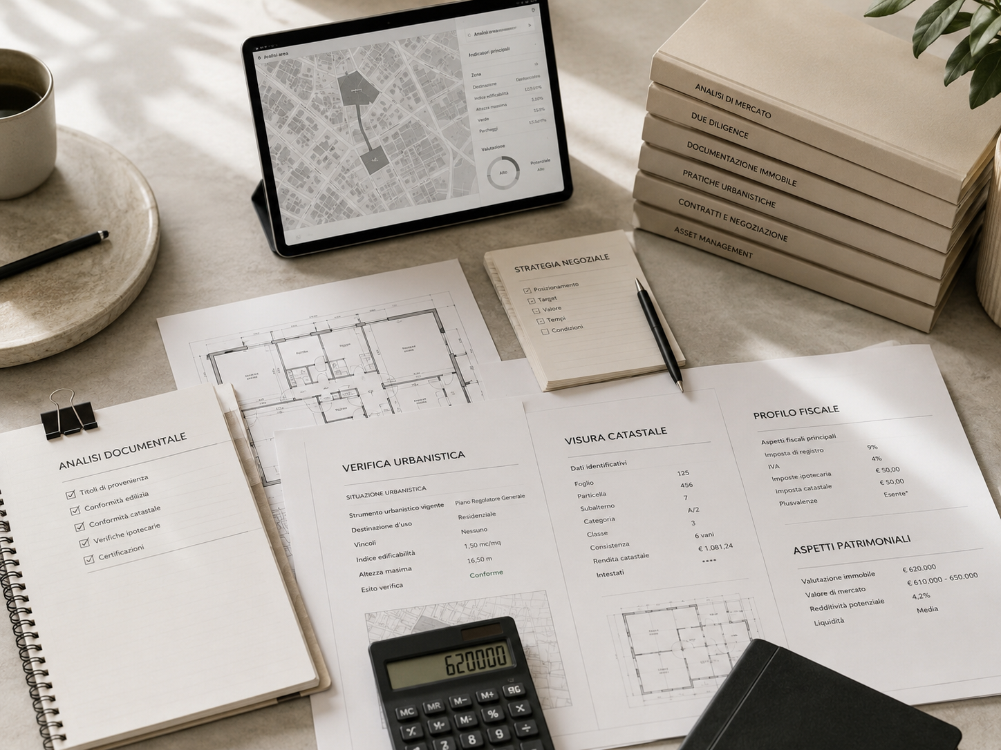 Fascicoli e documenti per consulenza immobiliare